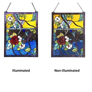 Handcrafted Stained Glass Decor Decorative Glass Wall Hanging Tiffany-Style Glass Art Custom Stained Glass Artwork