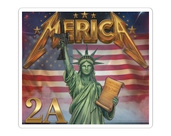 Statue of Liberty 2A Sticker | American Flag Patriotic Kiss-Cut Sticker