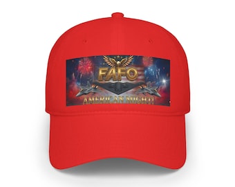 FAFO eagle emblem Low Profile Cap | American eagle, fireworks