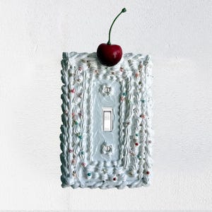 Cherry On Top Light Switch Cover: Decorative Fake Cake Wall Art