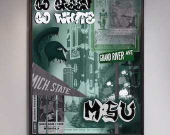 Go Green MSU print