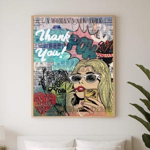 I Heart NYC Poster: Vintage New York City Collage (Digital Download)