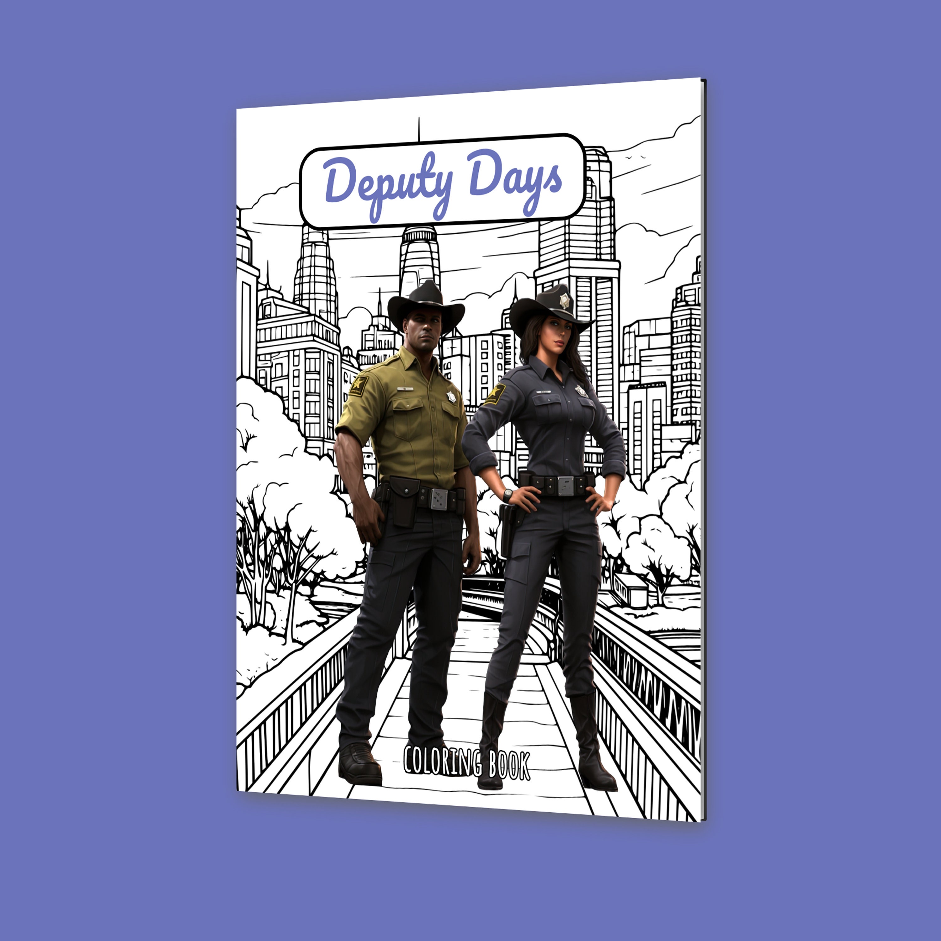 Coloring Book Pages : Deputy Days 30 / Sheriff Police Badge - Etsy