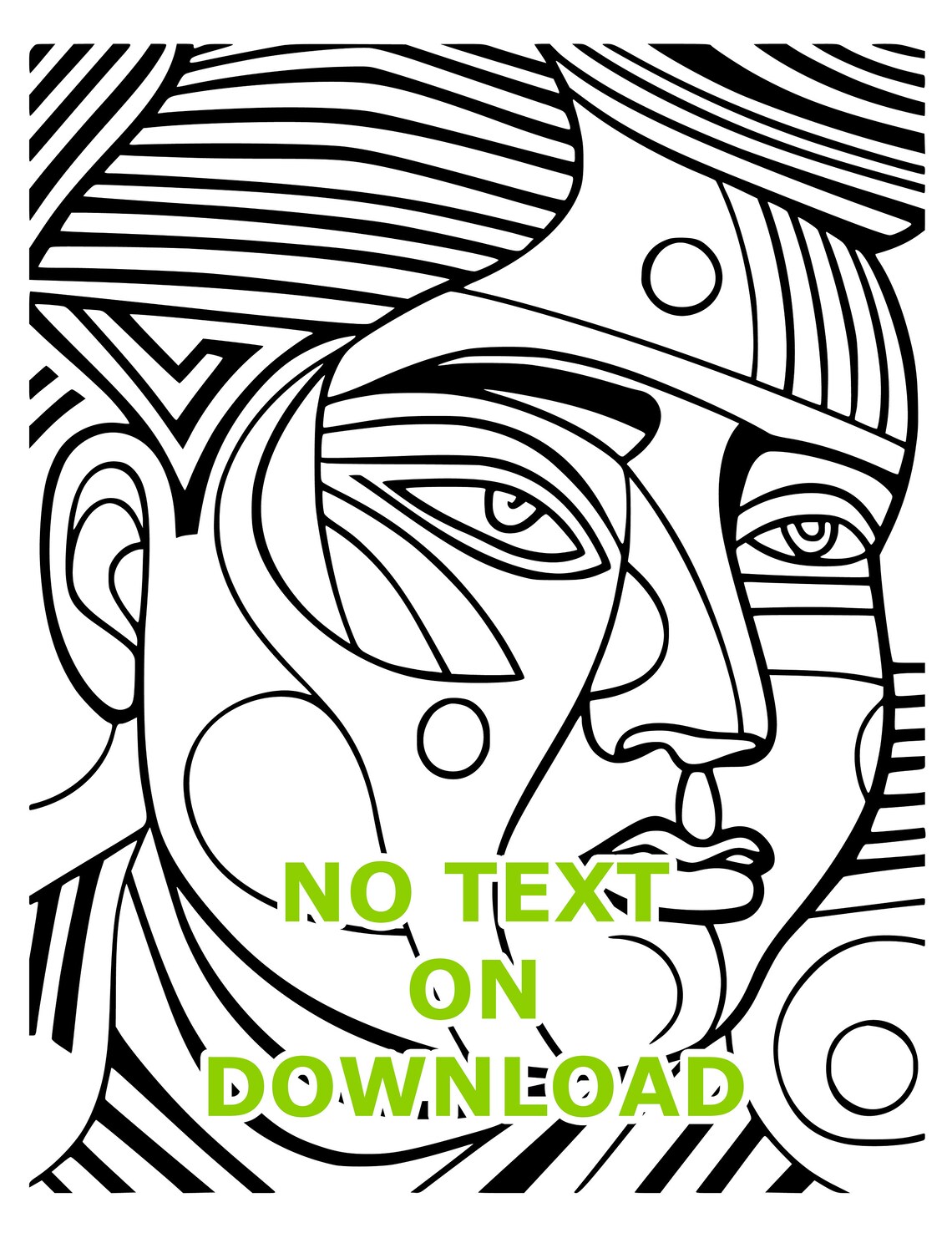 Picasso Faces Coloring Book: Unique Cubism Art, Adult & Teen (60 Pages ...