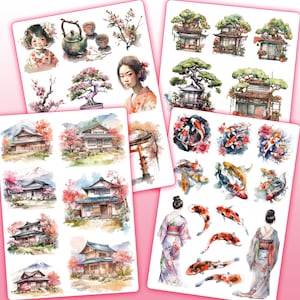 Planches Stickers thème Japon traditionnel image 1