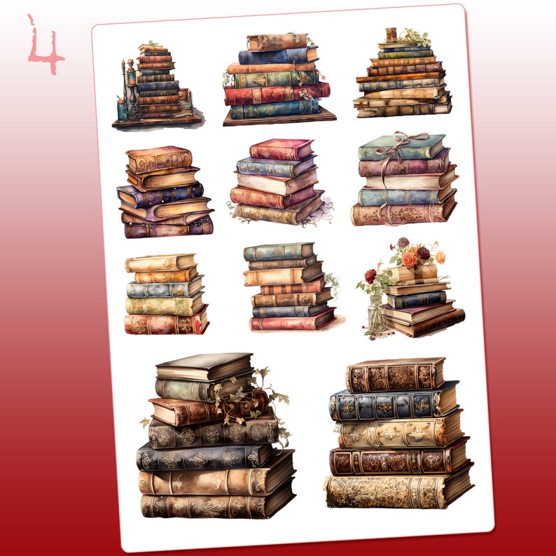 Planches Stickers Livres et lecture image 5