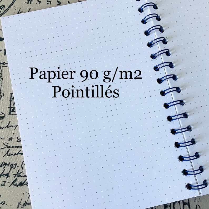 Cahier A5 spirale 120 pages Dragon 90 g/m2 pointillés