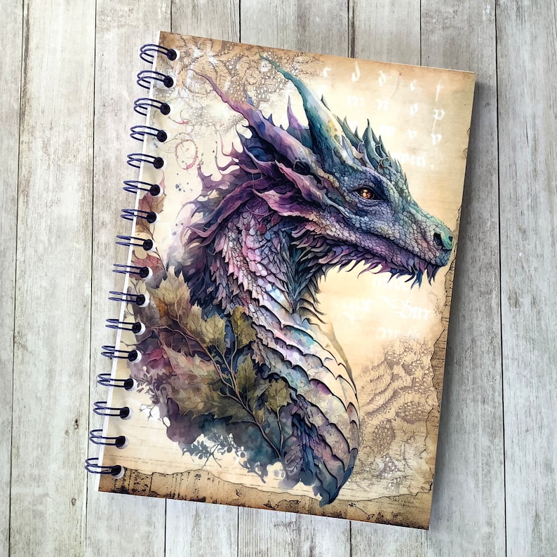Cahier A5 spirale 120 pages Dragon image 2
