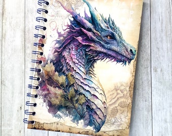 Cahier A5 spirale 120 pages - Dragon