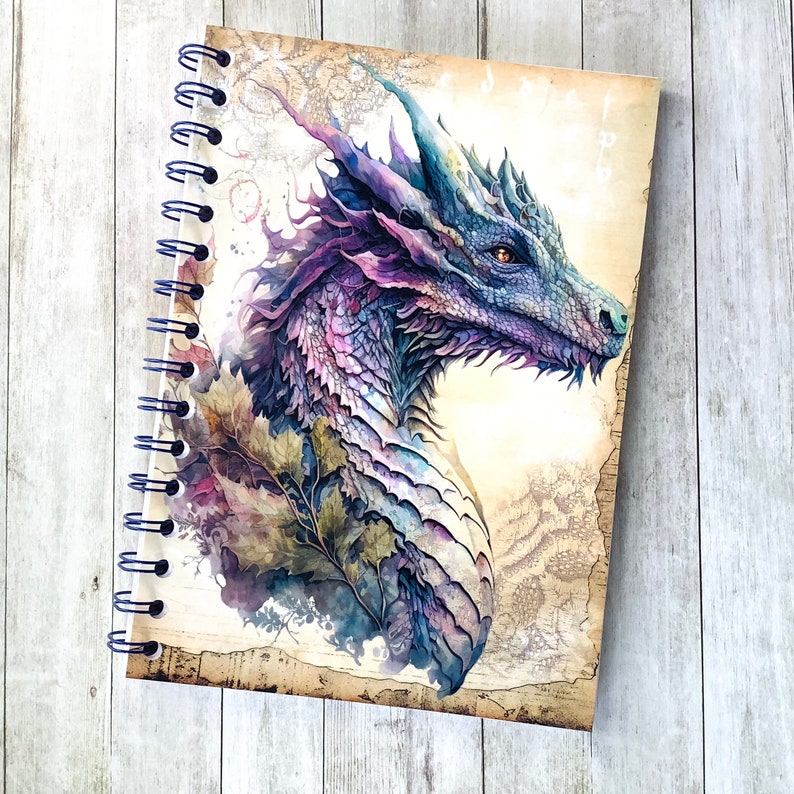 Cahier A5 spirale 120 pages Dragon image 1