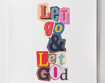 Let Go & Let God 8.5 x 11 Print