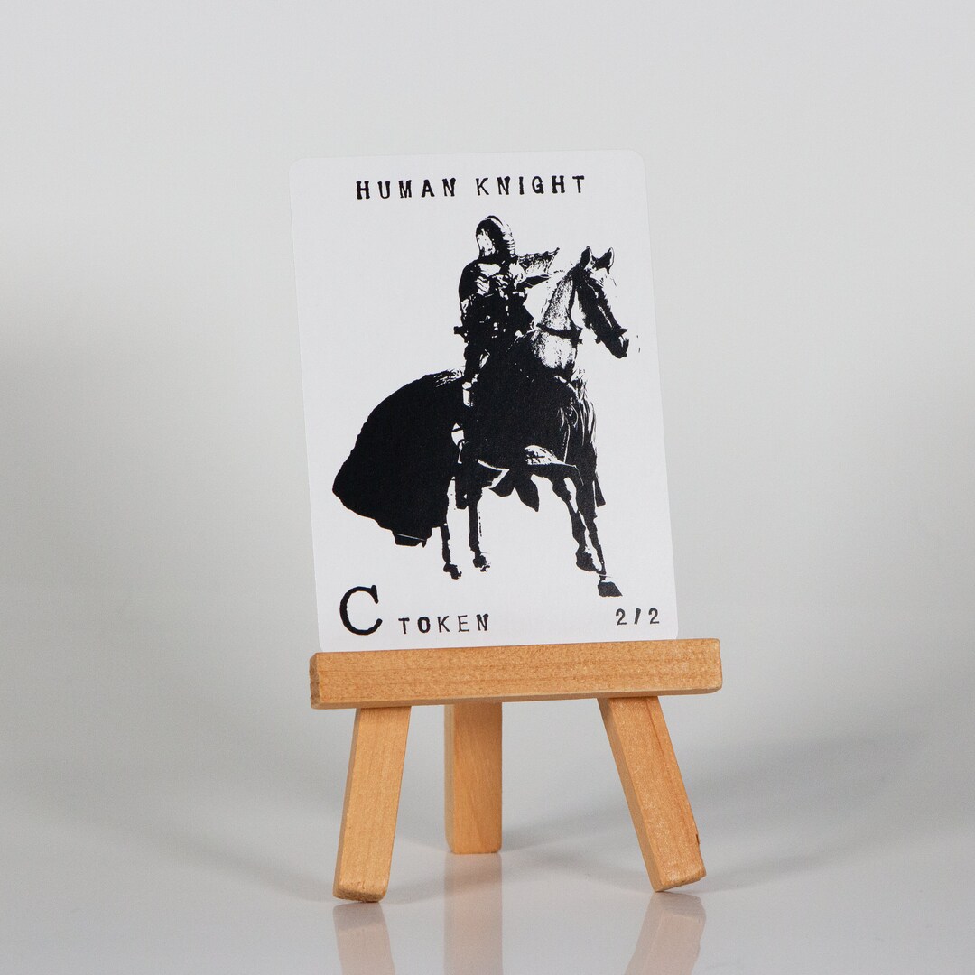 Human Knight Token - Original Print Proxy Pack - Etsy