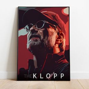 Klopp Poster Digital Download, Jurgen Klopp Wall Art - Digital Print, Liverpool FC Decor, Football Manager Poster, Anfield Icon