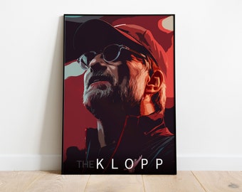 Klopp Poster Digital Download, Jurgen Klopp Wall Art - Digital Print, Liverpool FC Decor, Football Manager Poster, Anfield Icon