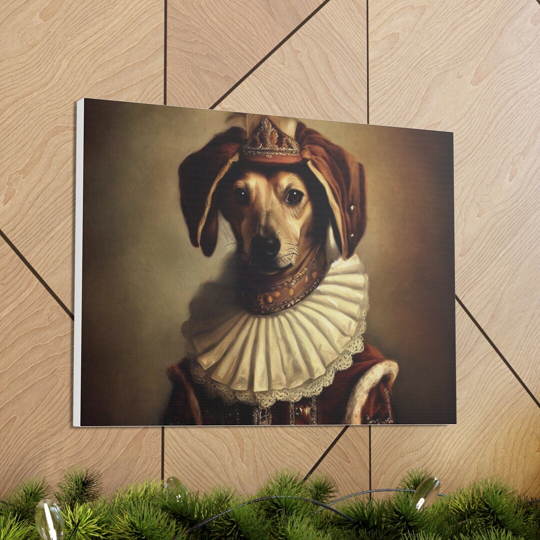 Fancy Pet Portrait Medieval Pet Portraits Regal Pet Dogs in Etsy