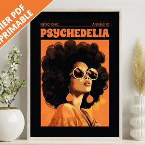 Vintage 70s poster - Printable pdf file - Patricia