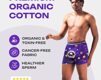 Astronaut biologisch katoenen boxershort met sokken: uniek herenondergoed