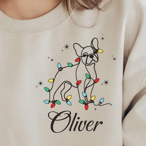Xmas French Bulldog Mom Sweatshirt Frenchie Bulldog Sweater Gift For Dog Mom French Bulldog Shirt Frenchie Christmas Gift For Dog Dad Shirt