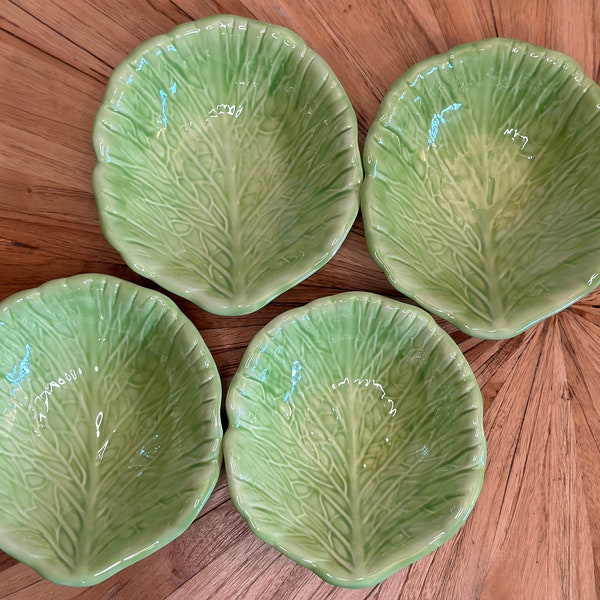 Mid-Century Holland Mold Cabbage Salad Bowls Vintage