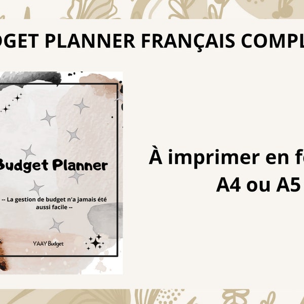 Budget planner français complet