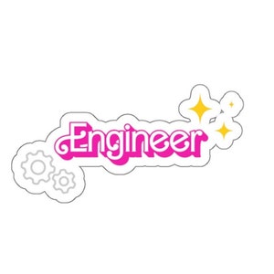 Engineer Kiss-Cut Sticker - Women in STEM feminism feminist female engineer scientist science