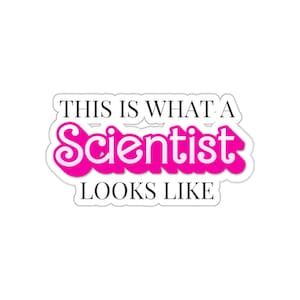 This is What a Scientist Looks Like - Women in STEM sticker feminist feminism scientist sticker