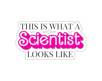 Así es como se ve un científico - Pegatina de mujeres en STEM feminista feminismo pegatina científica