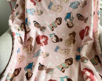 Princess Stroller Blanket Magical Stroller Blanket for Kids Minky Blanket with Stroller Ties Baby Blanket Gift for Baby Minky Dot