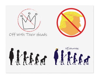 Anti Trump Sticker Bundle | 5 Sheets for a total of 20 Stickers!