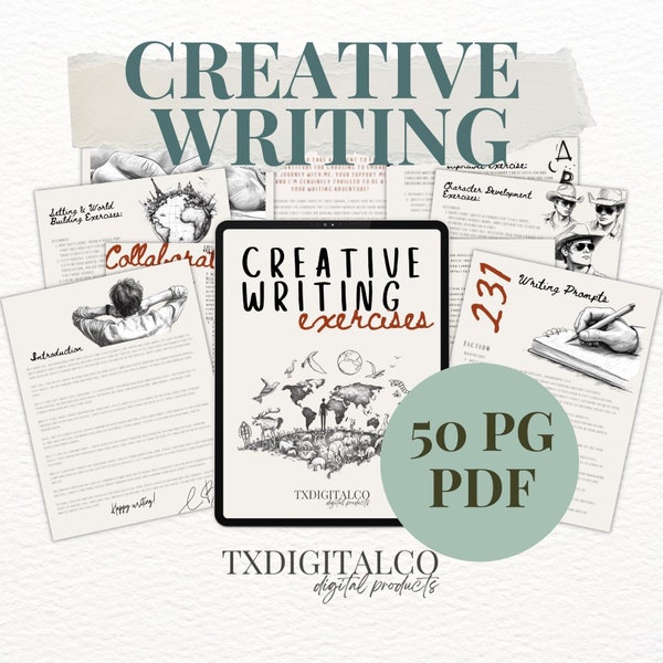 Digital Creative Writing Goodnotes Etsy