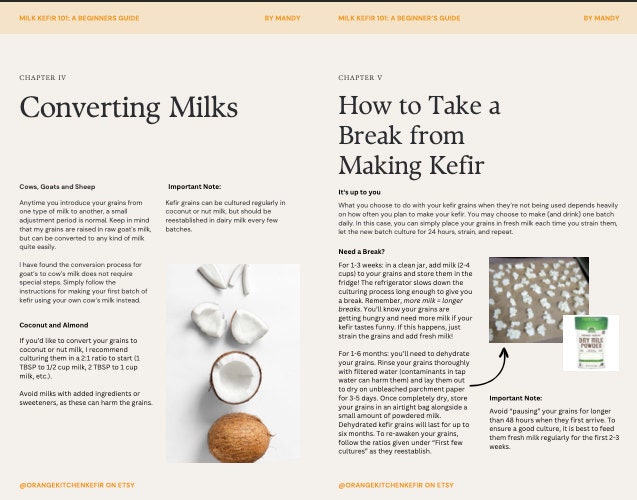Milk Kefir 101: A Beginner's Guide - Etsy