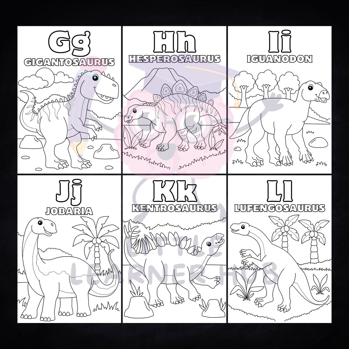 Alphabet Coloring Pages Printable, Dinosaur ABC Coloring Book, Letter ...