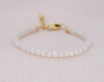 The Isabella Bracelet in Petal Bead 3mm | Gold Filled | Mommy and Me Bracelet | Baby Bracelet | Little Girl | Birthday Gift