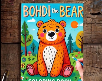 Libro para colorear del oso Bohdi