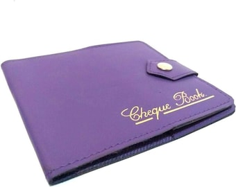 RoyalEM Bonded Leather Style Cheque Book Holder/Leather Style Cheque Book Cover