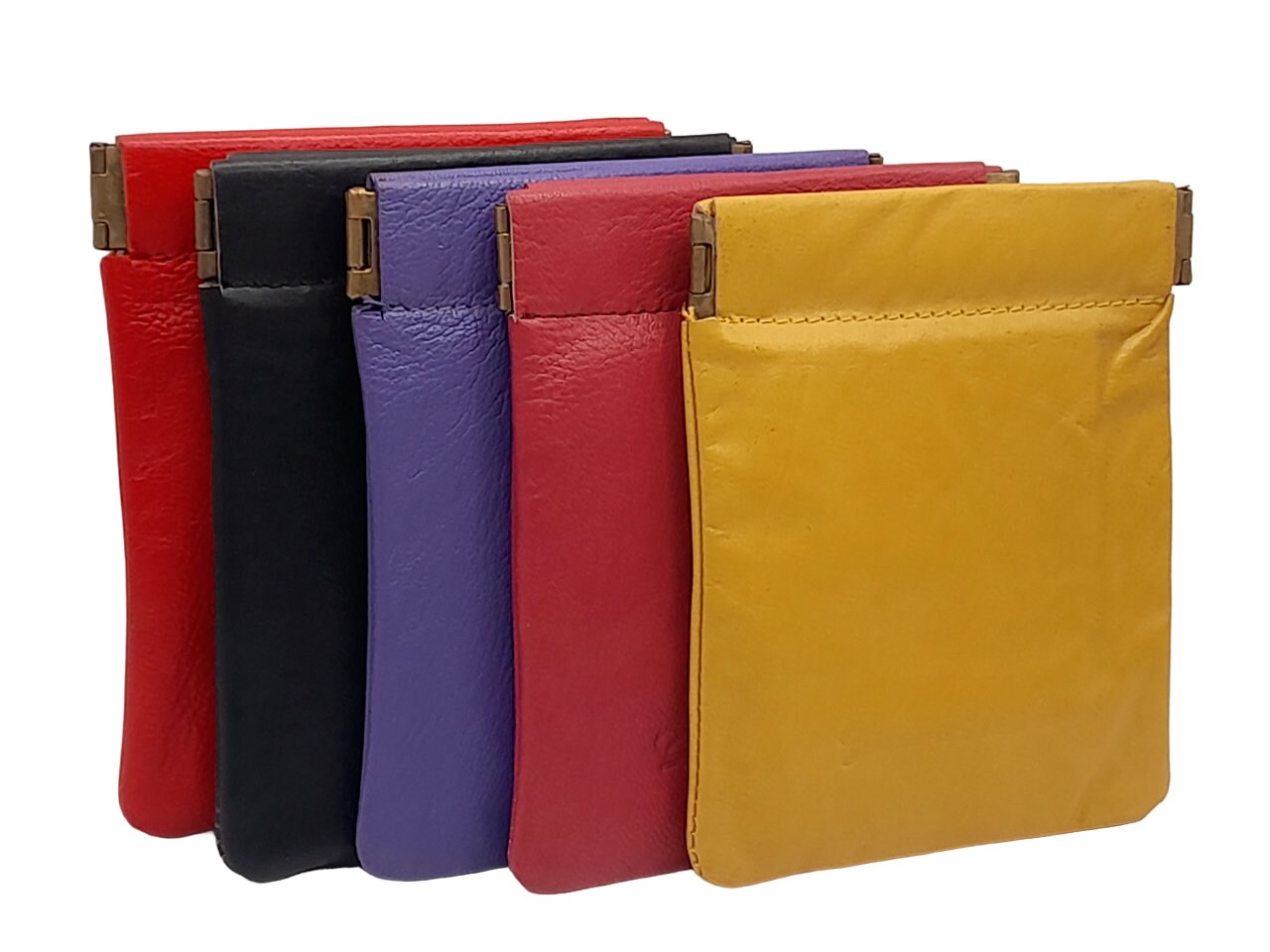 Leather snap hotsell coin purse