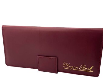 RoyalEM Leather Style Cheque Book Holder/Leather Style Cheque Book Cover