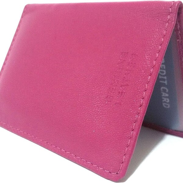 RoyalEM Soft Nappa Leather Bus Holder/Train Pass,Driving Licence Holder/Oyster Card Holder