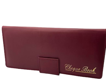 RoyalEM Leather Style Cheque Book Holder/Leather Style Cheque Book Cover