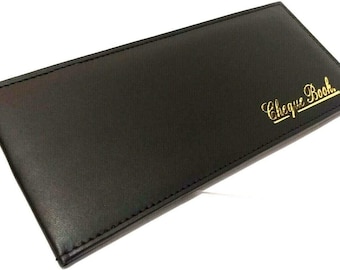 RoyalEm Leather Style Cheque Book Holder/Leather Style Cheque Book Cover