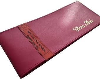 RoyalEm Pink Folding Leather Style Cheque Book Holder/Leather Style Cheque Book