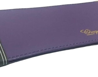 RoyalEM Purple Folding Leather Style Cheque Book Holder/Leather Cheque Book