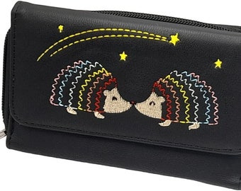 RoyalEm Hedgehogs Leather Purses for Women's/Leather Ladies Purse/Ladies Wallet