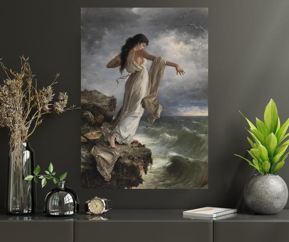 Miguel Carbonell Selva: the Death of Sappho Print. Classic Fine