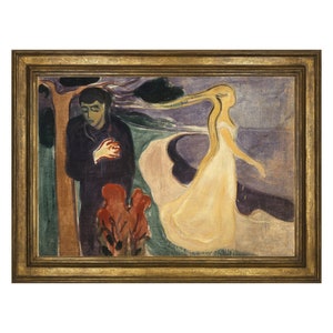 Stampa artistica di separazione. Edward Munch, Edvard Munch, Separazione, Matrimonio, Distacco, Fregio della Vita, Spiaggia, Poster di Munch | 600115