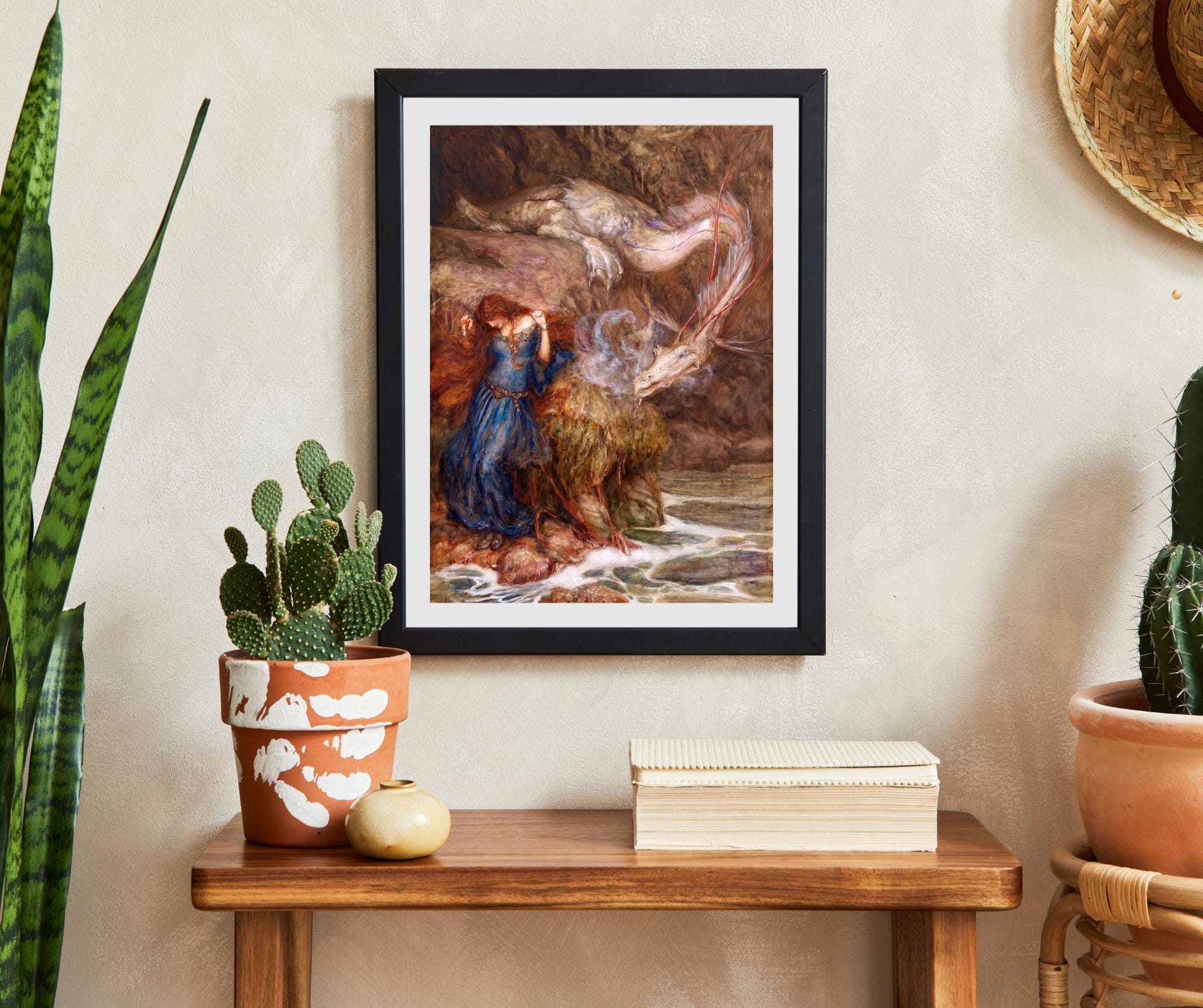 Andromeda Fine Art Print! Arthur Rackham, Vintage, Retro, Dragon, Dark ...