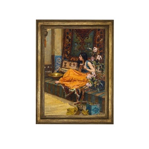 The Harem Print. Painting by Waterhouse. Victorian Romantic Painting, Vintage Print, Wall Art Poster, Artwork Home Decor. 9095