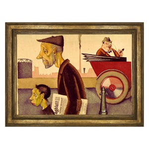 Work Desecrates Fine Art Print. Georg Scholz, 1921, Weimar Republic, Satire, Satirical Art, Vintage | 600327