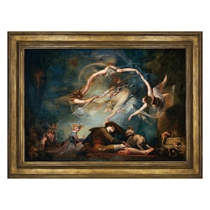 ¡Lámina artística de brujas danzantes! Danza de las brujas, Henry Fuseli. Arte vintage, diablo, bruja, ocultismo, gótico, pintura, oscuro -0206266