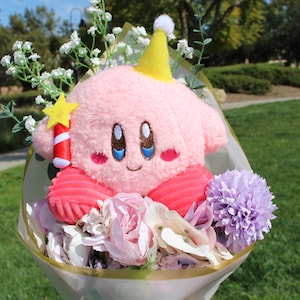 BIG Kirby bouquet, Limited Edition bouquet, Star Series, Artificial flowers bouquet, Plush bouquet, Cute bouquet, Kirby Bouquet